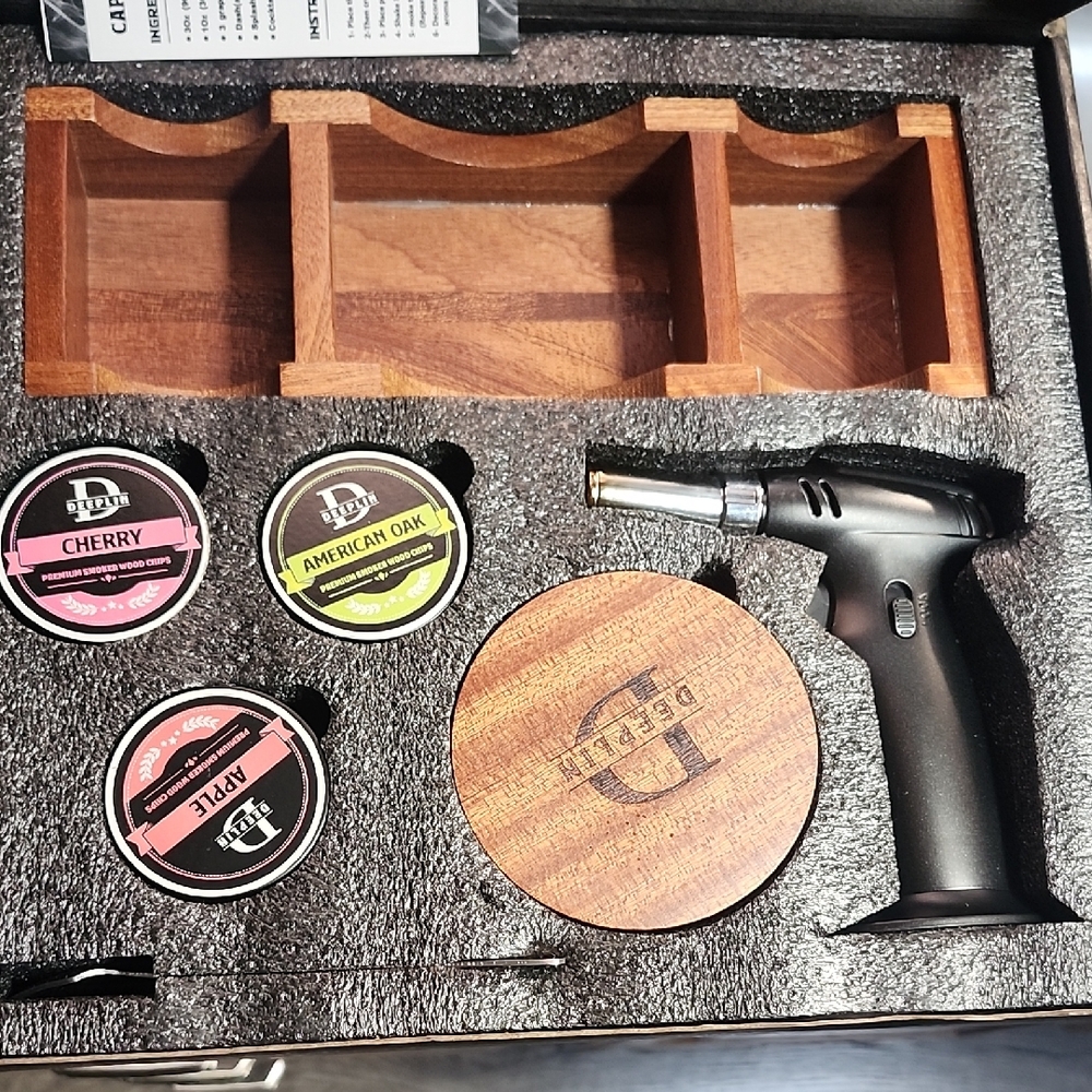 Premium Smoking Torch Set with Wood Chips